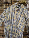 Nautica Men's Plaid Short Sleeve Shirt Size L - Image 1