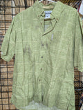 Columbia River Lodge Men's Shirt M Green Short Sleeve - Image 1