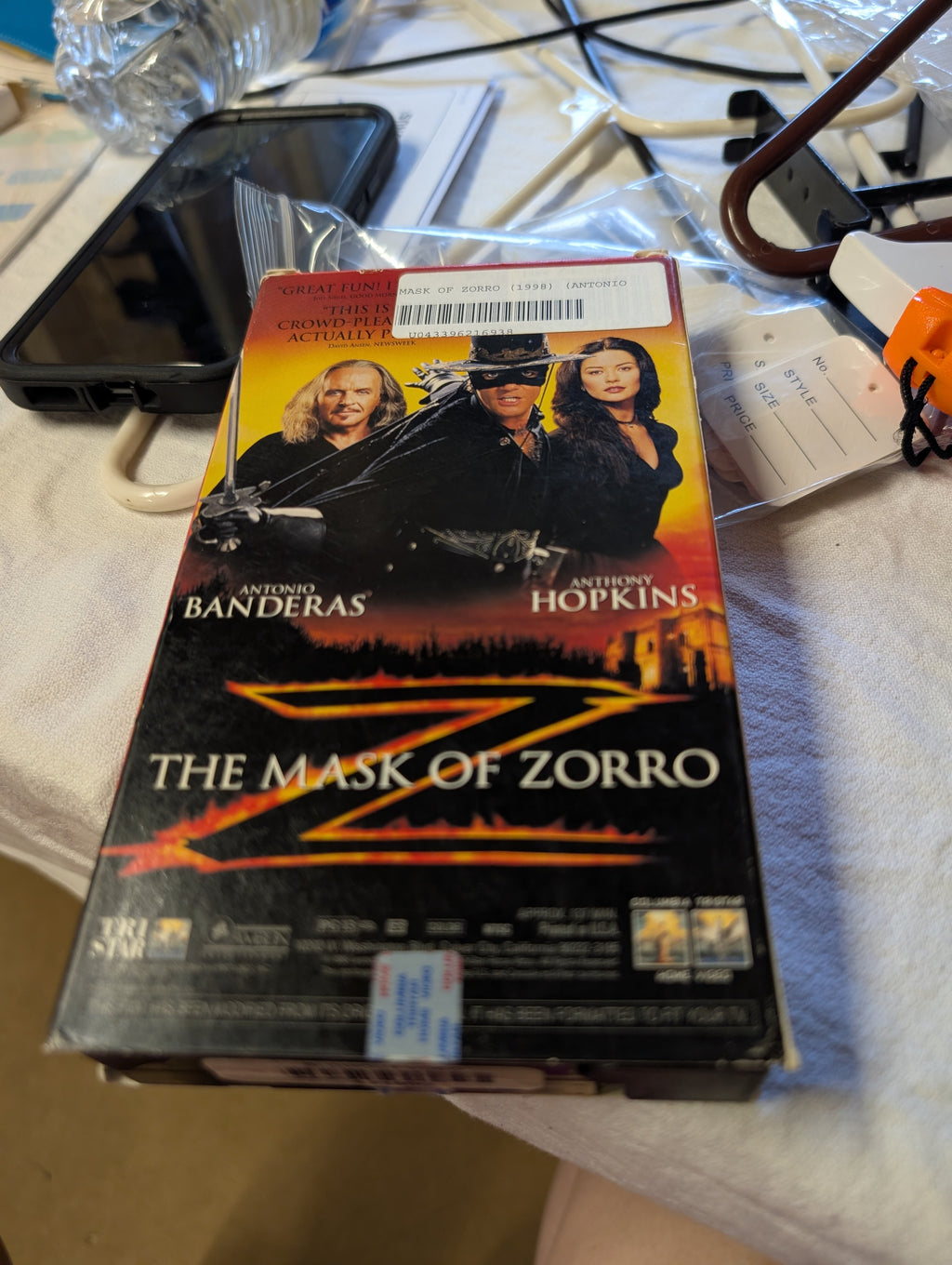 The Mask of Zorro VHS 1998 TriStar - Image 1