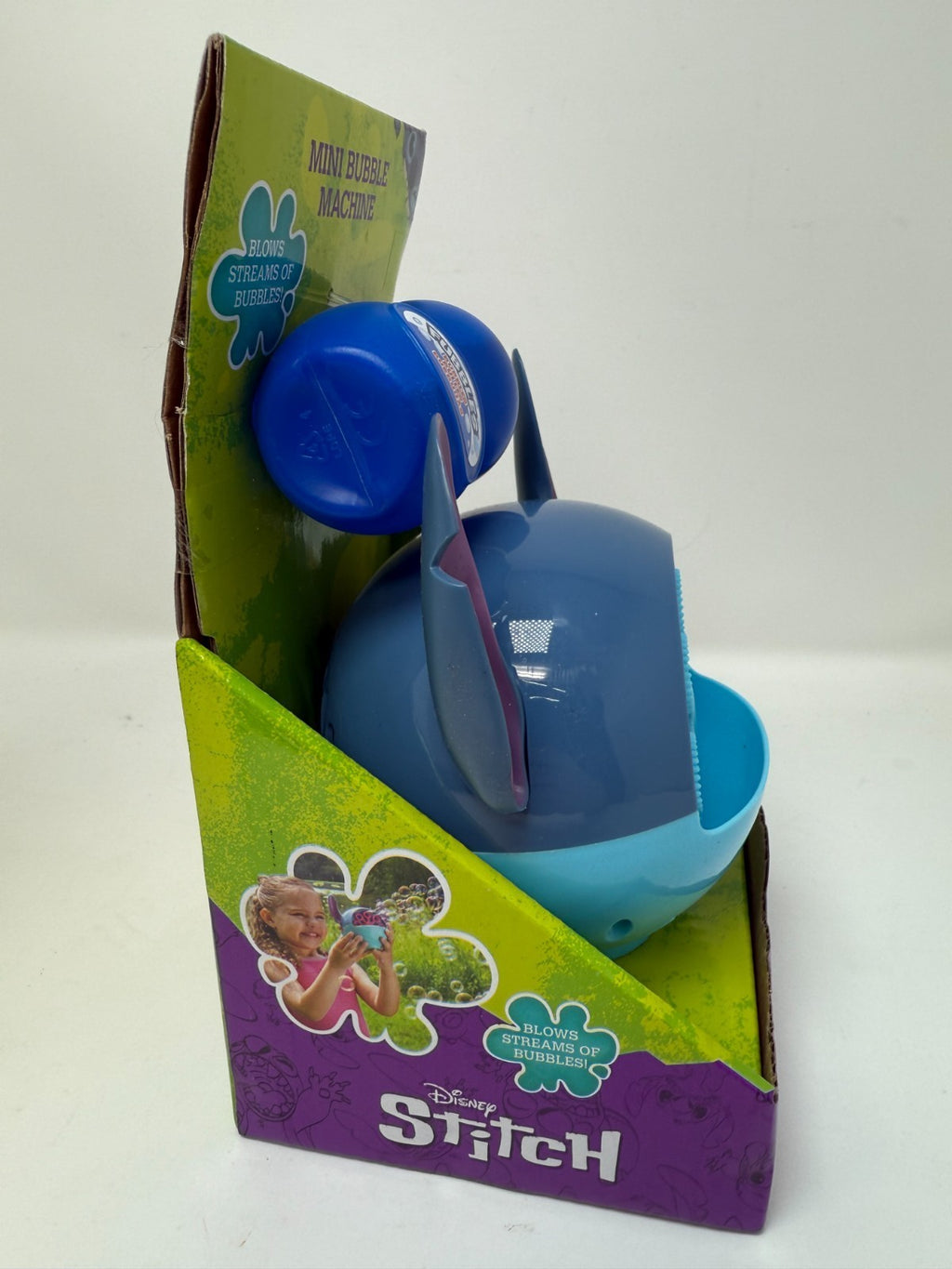 Disney Stitch Mini Bubble Machine - Fun Bubble Blower with Solution, Ages 3+ - Image 4