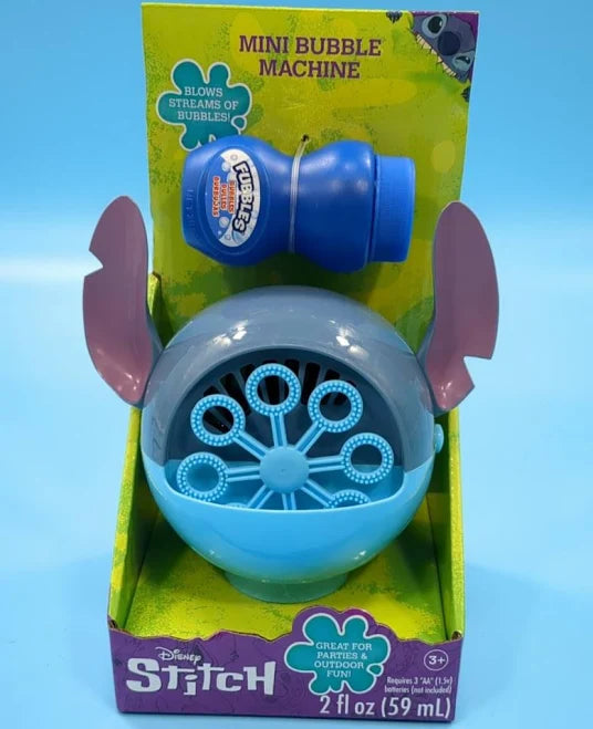 Disney Stitch Mini Bubble Machine - Fun Bubble Blower with Solution, Ages 3+ - Image 8