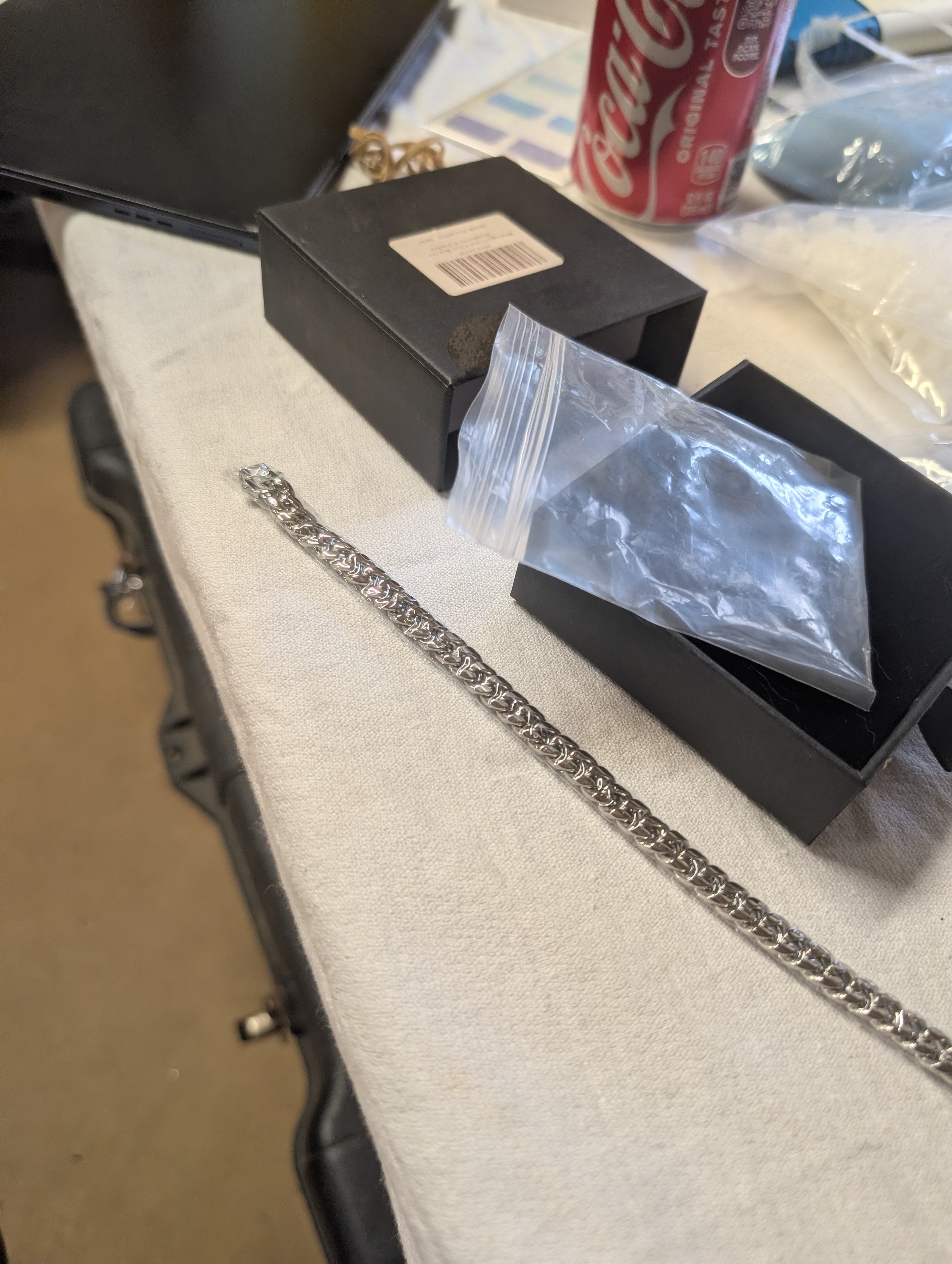 Sterling Silver Chain Bracelet with Box - Image 2
