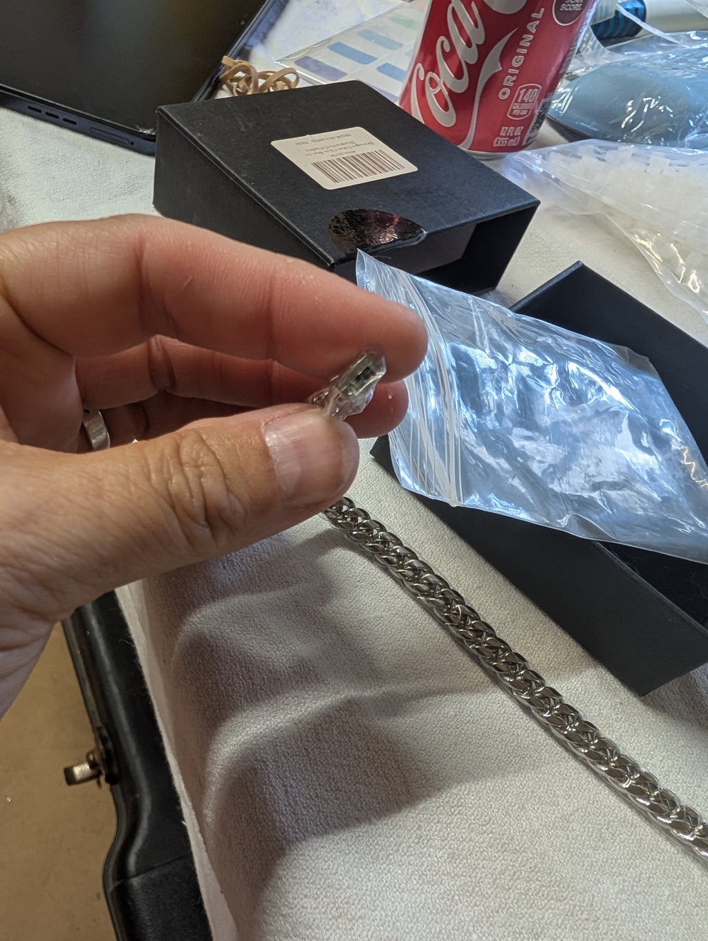 Sterling Silver Chain Bracelet with Box - Image 4