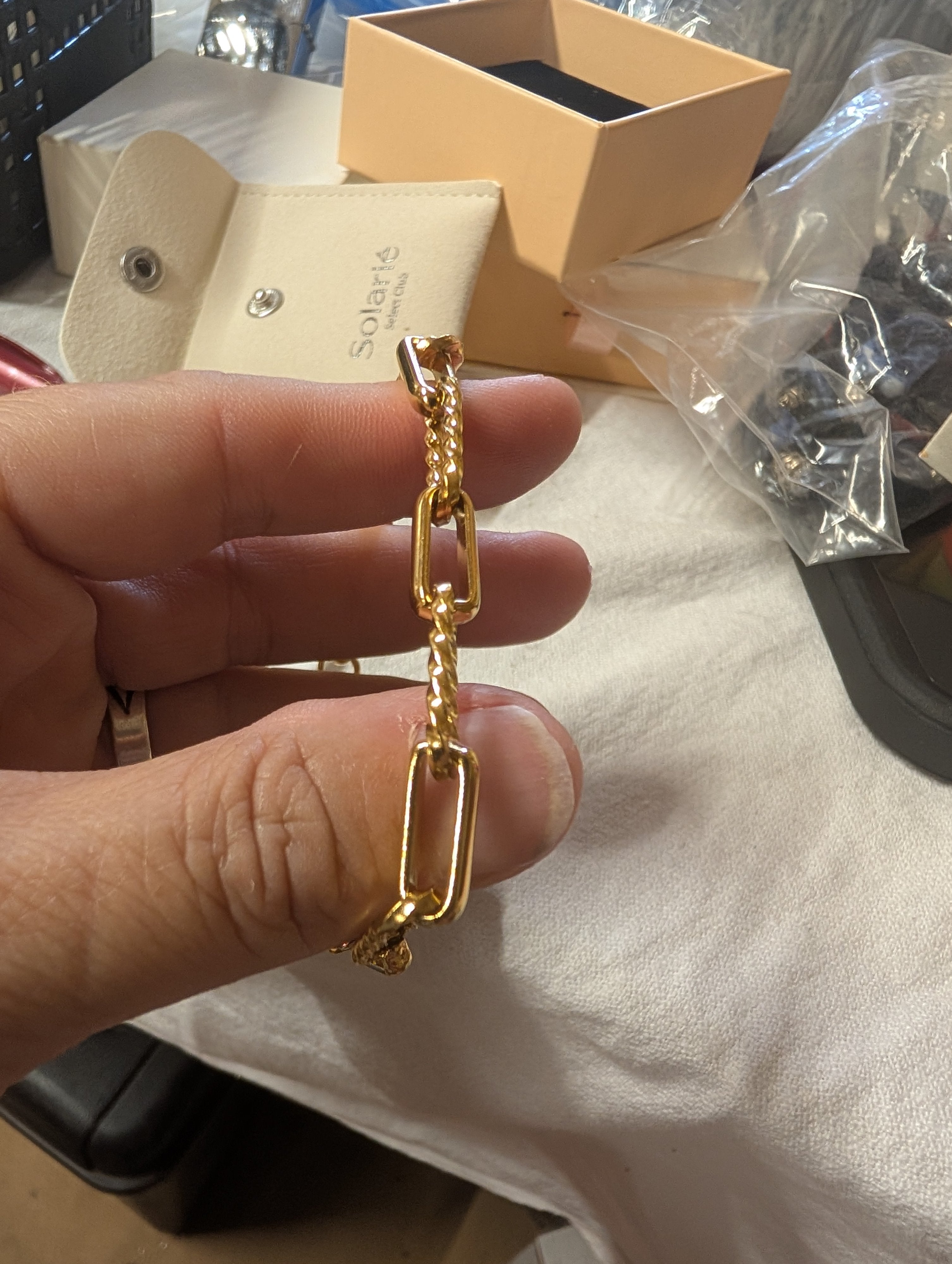 Solarie Gold-Tone Chain Bracelet - Image 1