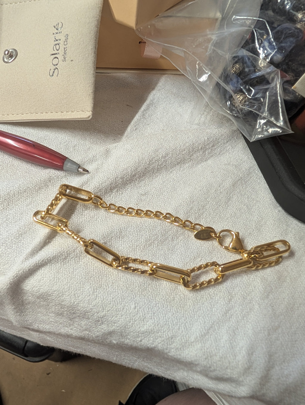 Solarie Gold-Tone Chain Bracelet - Image 2