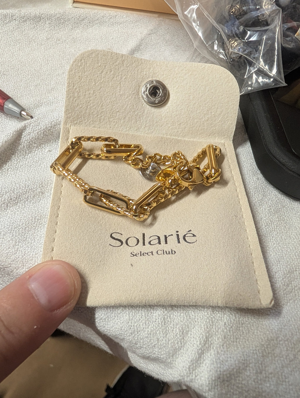 Solarie Gold-Tone Chain Bracelet - Image 3