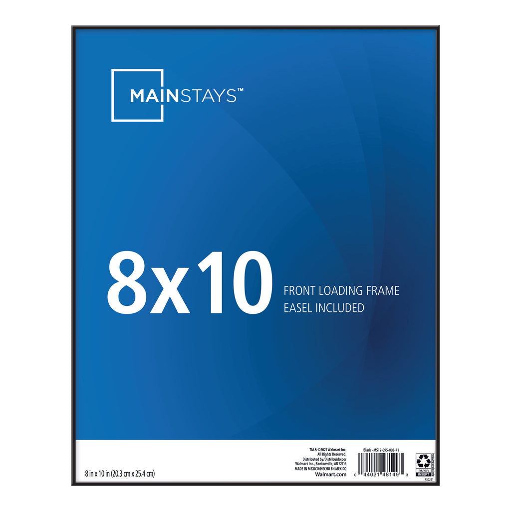 Mainstays 8x10 Front Loading Picture Frame  Black - Image 3