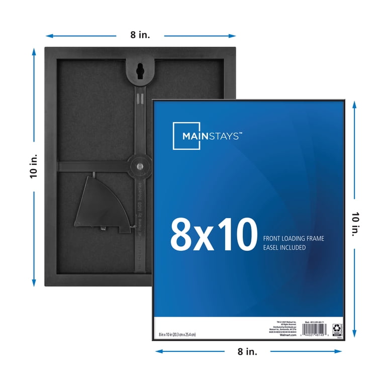 Mainstays 8x10 Front Loading Picture Frame  Black - Image 5