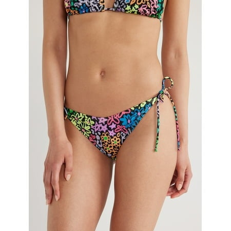 No Boundaries Juniors’ Print String Bikini Bottoms  Size (11-13) - Image 1