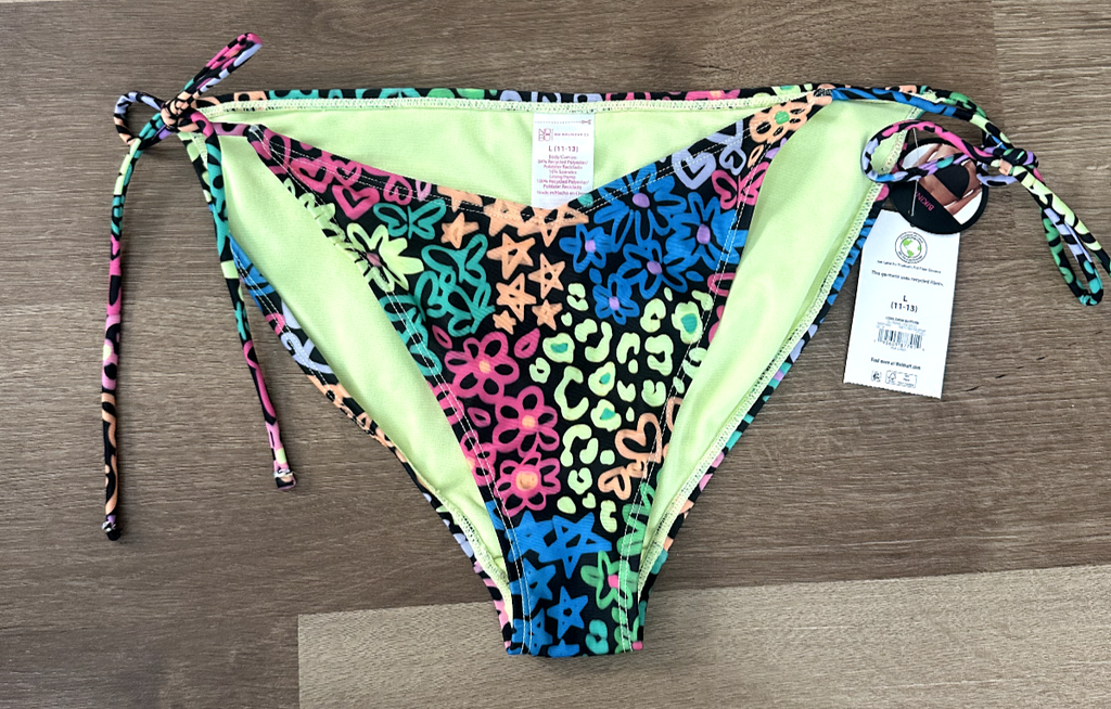 No Boundaries Juniors’ Print String Bikini Bottoms  Size (11-13) - Image 3