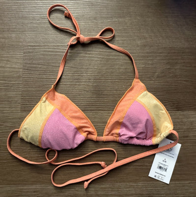 No Boundaries Juniors Lurex Triangle Bikini Top  Size (11-13) - Image 4