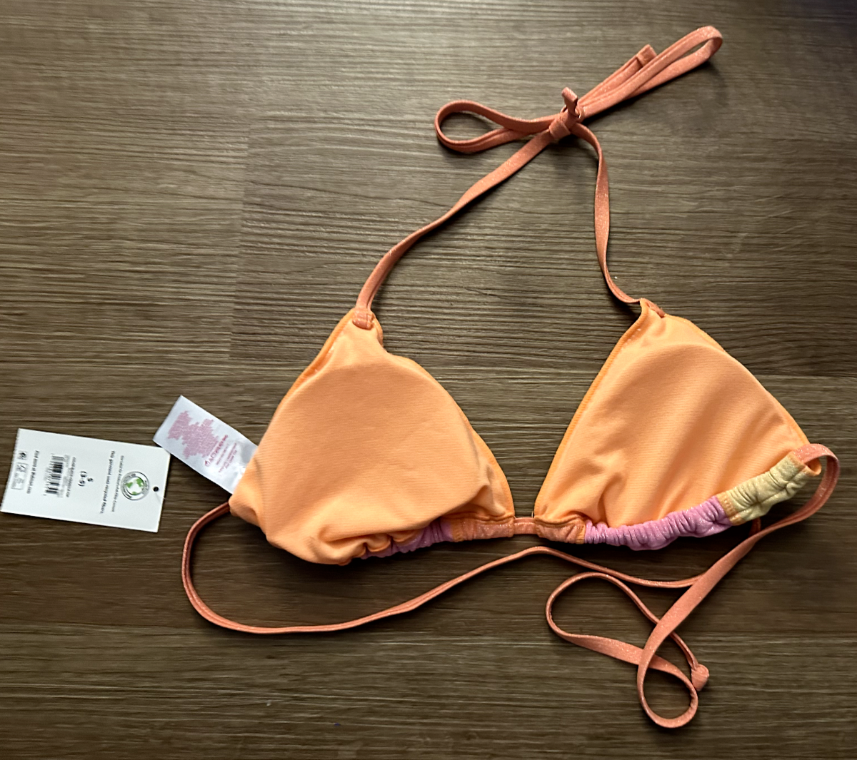 No Boundaries Juniors Lurex Triangle Bikini Top  Size (11-13) - Image 6