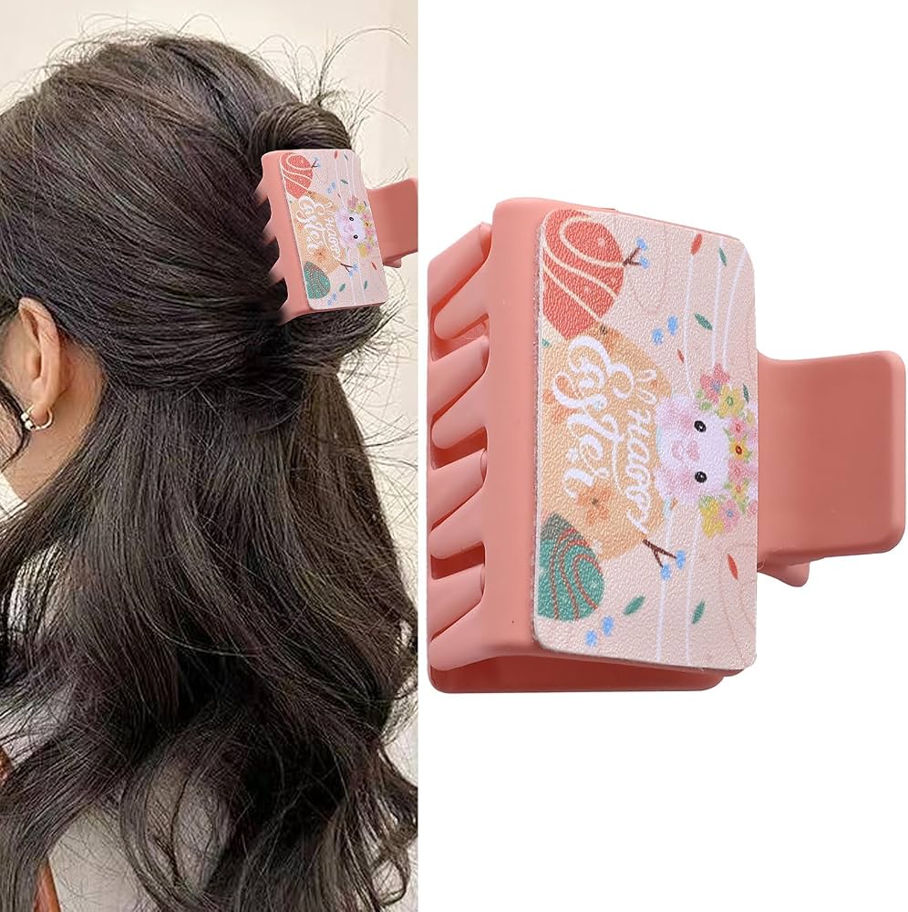 Easter Bunny Claw Hair Clip - Pink - Image 4