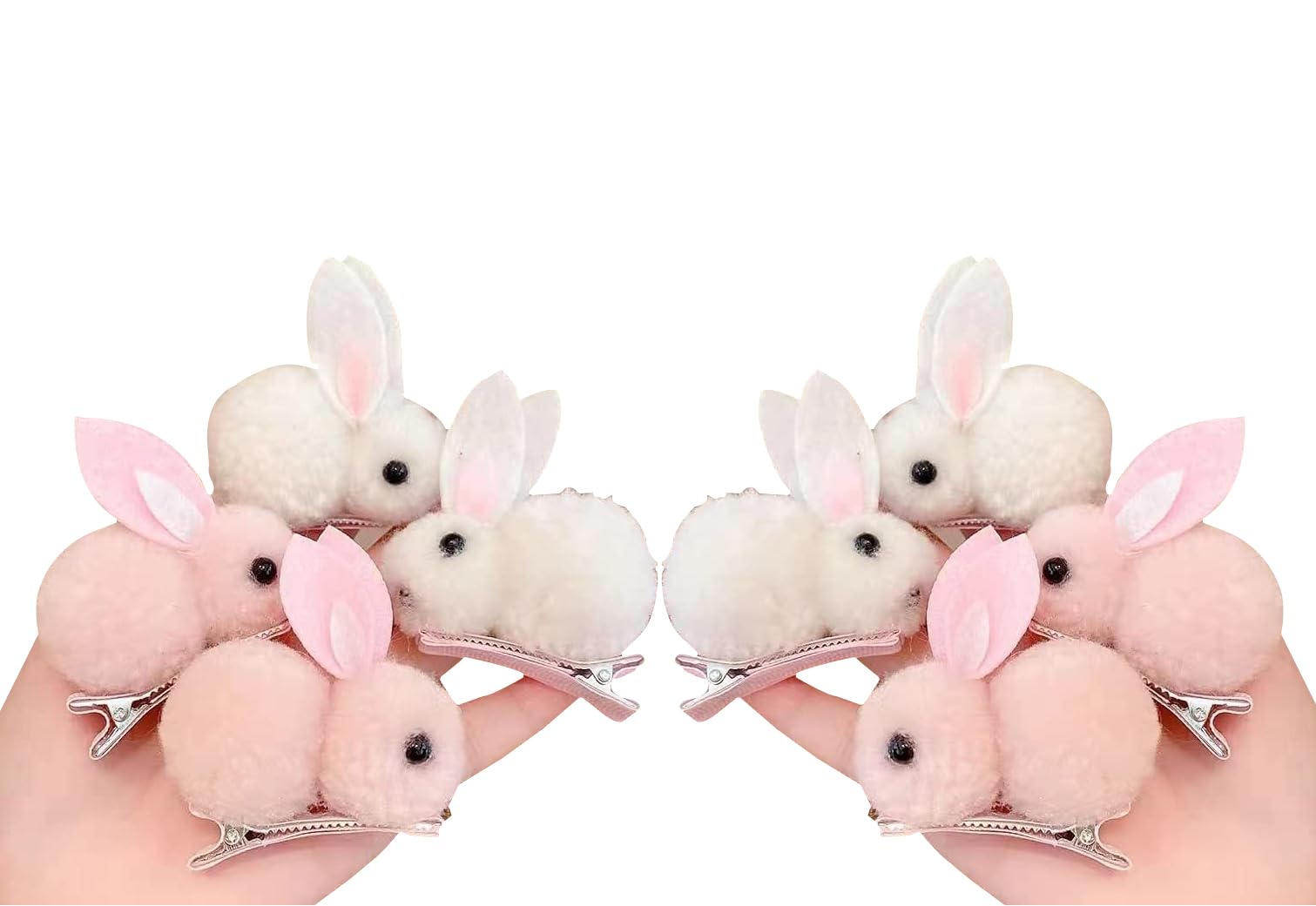 Easter Bunny Claw Hair Clip - Pink - Image 5