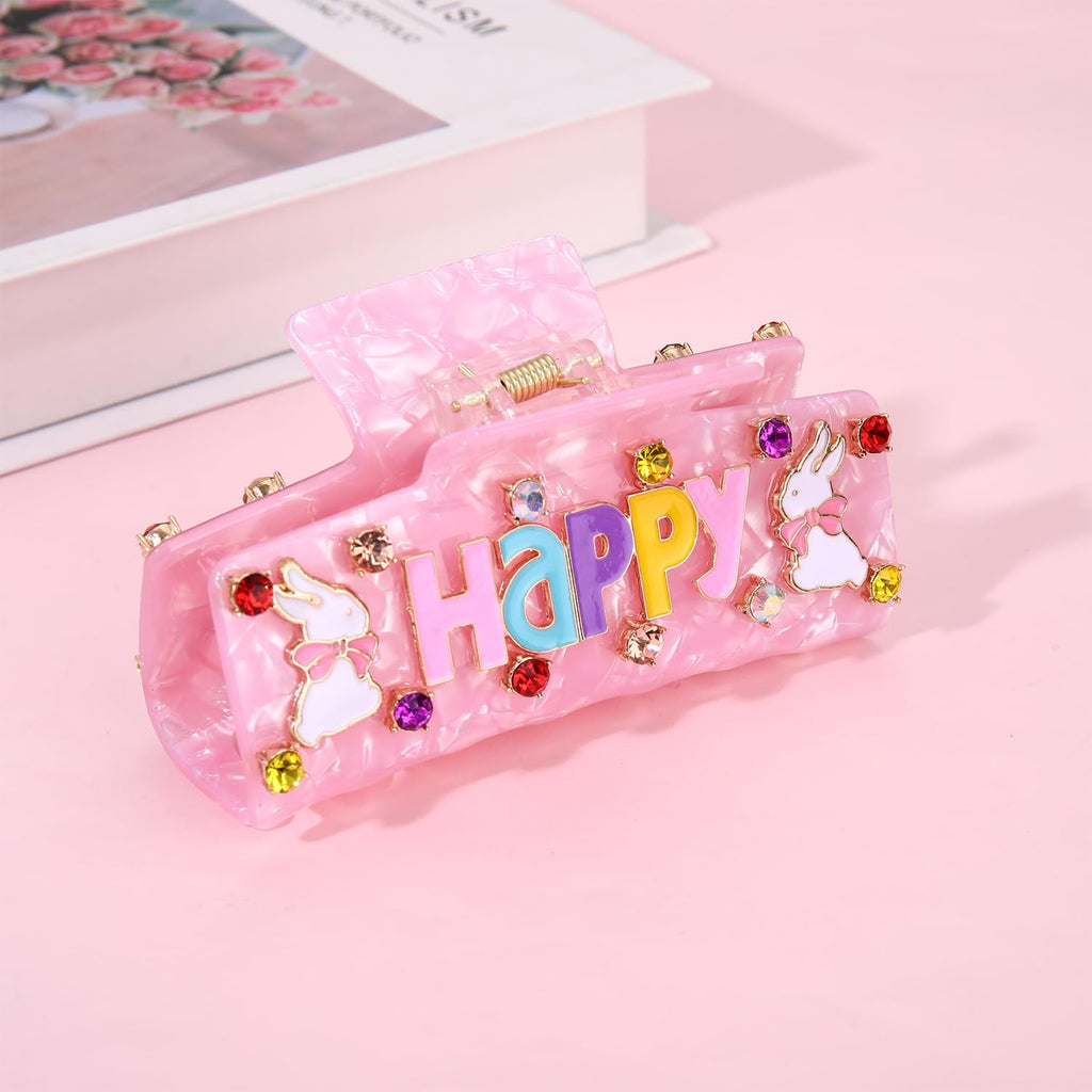 Easter Bunny Claw Hair Clip - Pink - Image 8