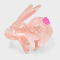 Easter Bunny Claw Hair Clip - Pink - Image 1