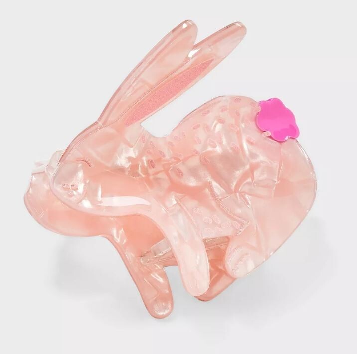 Easter Bunny Claw Hair Clip - Pink - Image 3
