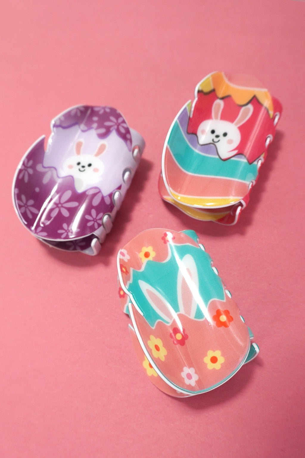 Easter Bunny Claw Hair Clip - Pink - Image 7