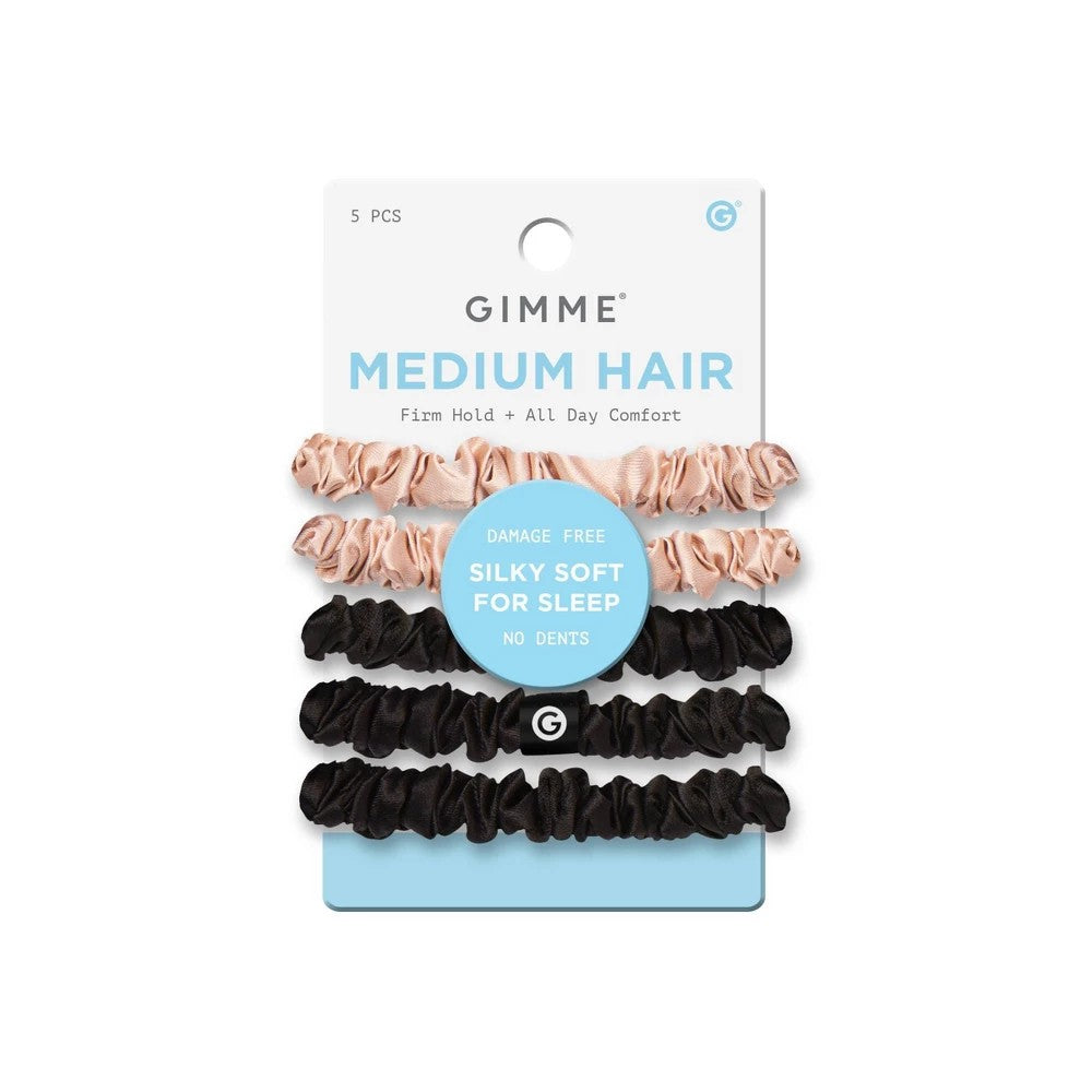 Gimme Beauty Medium Hair Elastics, Blonde & Black, 5 Ct | CVS - Image 1