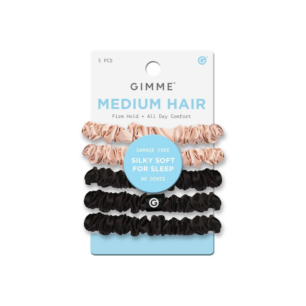 Gimme Beauty Medium Hair Elastics, Blonde & Black, 5 Ct | CVS - Image 2