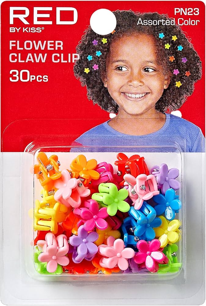 Acrylic Cutout Flower Claw Hair Clip - Universal Thread™ Red and green - Image 7
