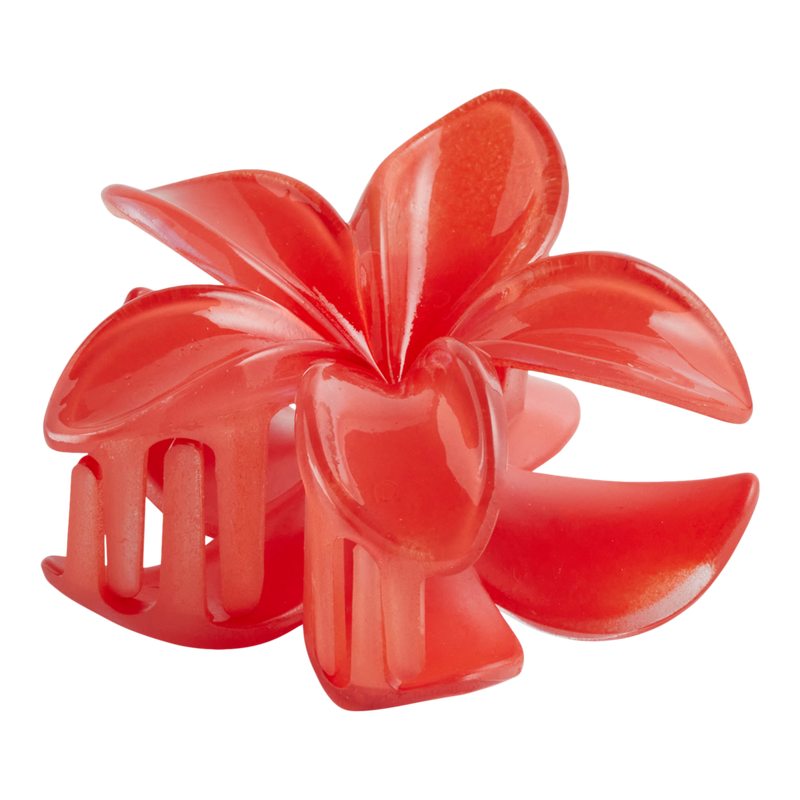 Acrylic Cutout Flower Claw Hair Clip - Universal Thread™ Red and green - Image 4