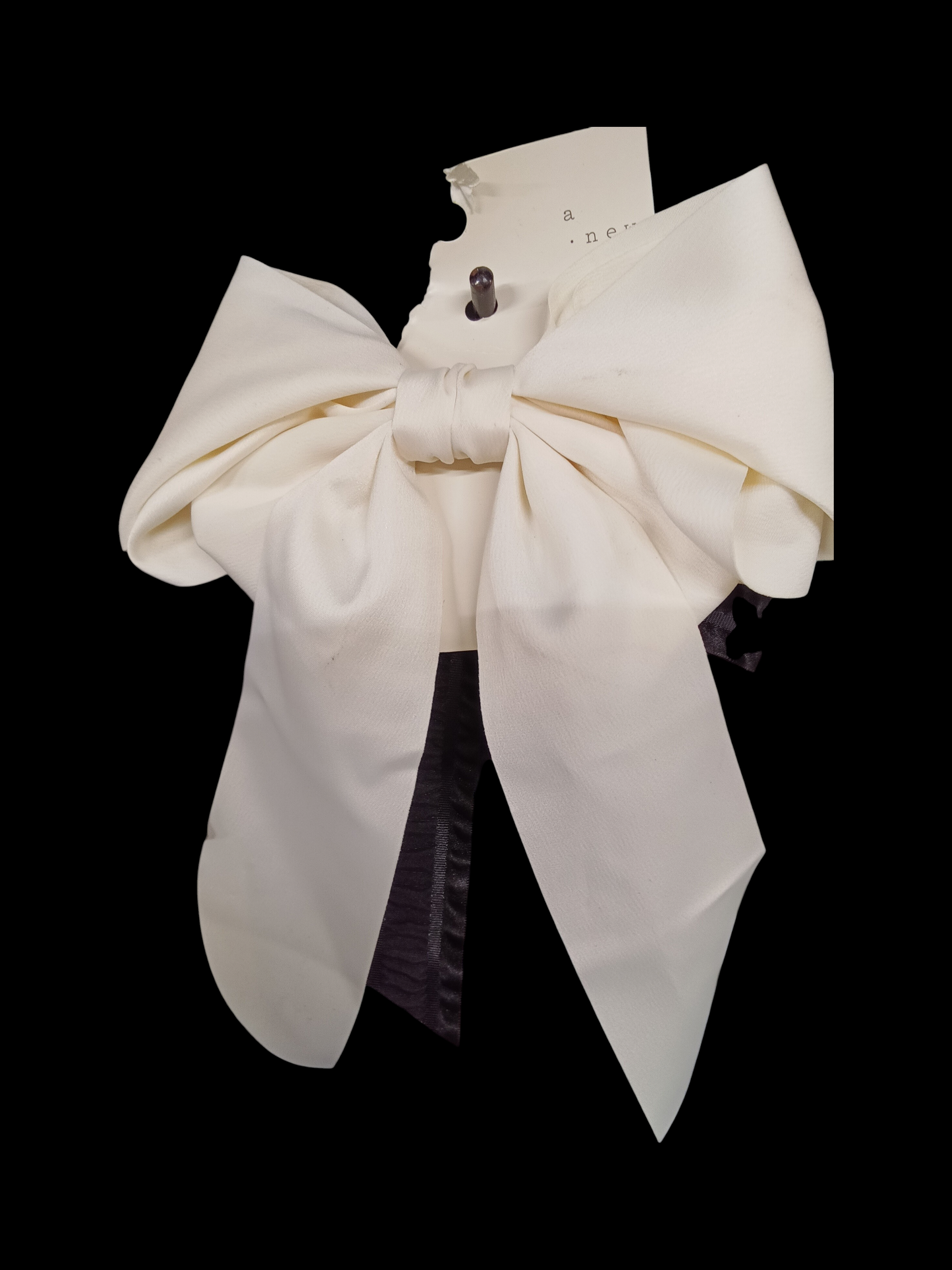 A New Day White Hair Bow Clip - Image 2