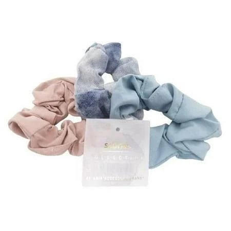 Scünci No Damage Mixed Texture Scrunchies - Peach Tones - All Hair - 5pcs - Image 7