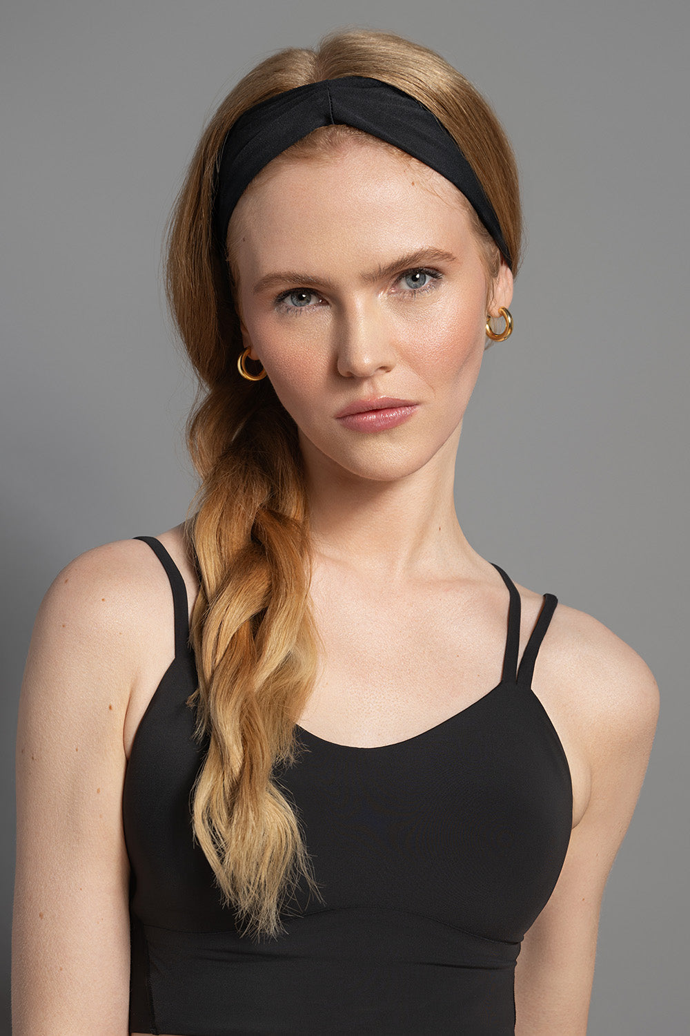 The Hair Edit Lotus Fabric Headband - Mauve - Image 5