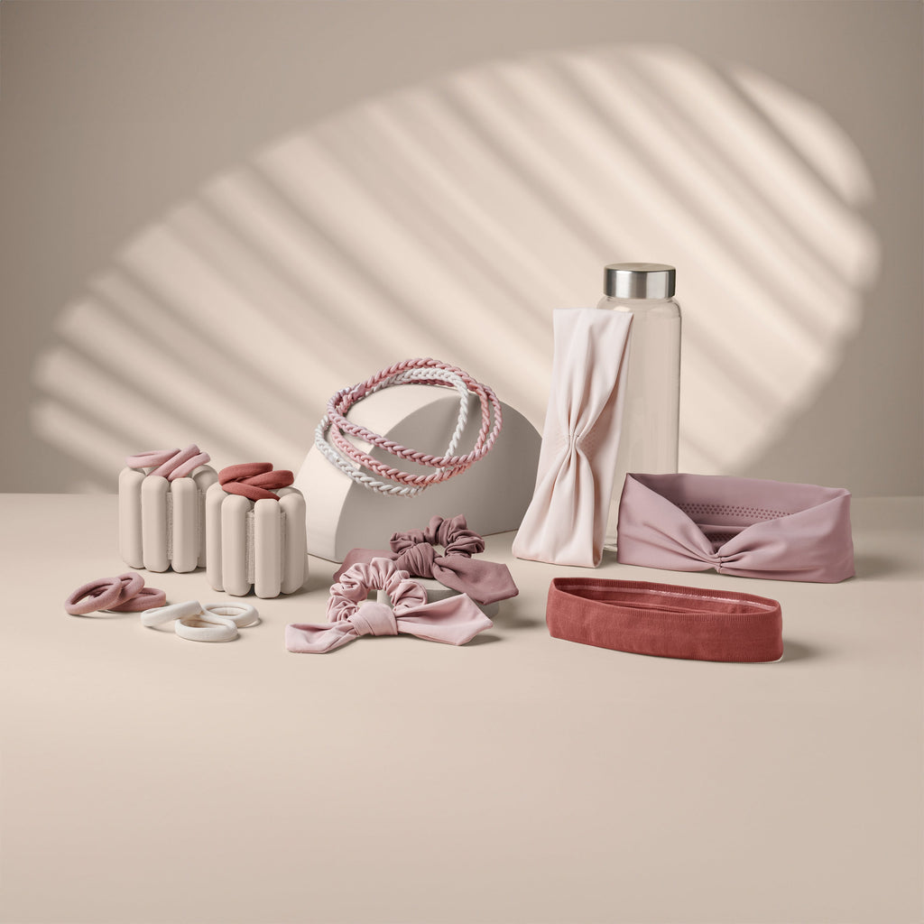 The Hair Edit Lotus Fabric Headband - Mauve - Image 7