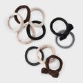 Pony Holder Bow Hair Elastic Set 10pc - a New Day™ Neutral - Image 1