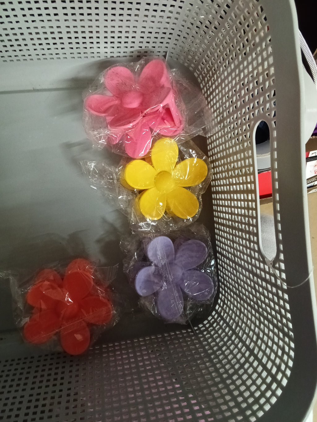 Colorful Flower-Shaped Silicone Molds Set of 4 - Image 1