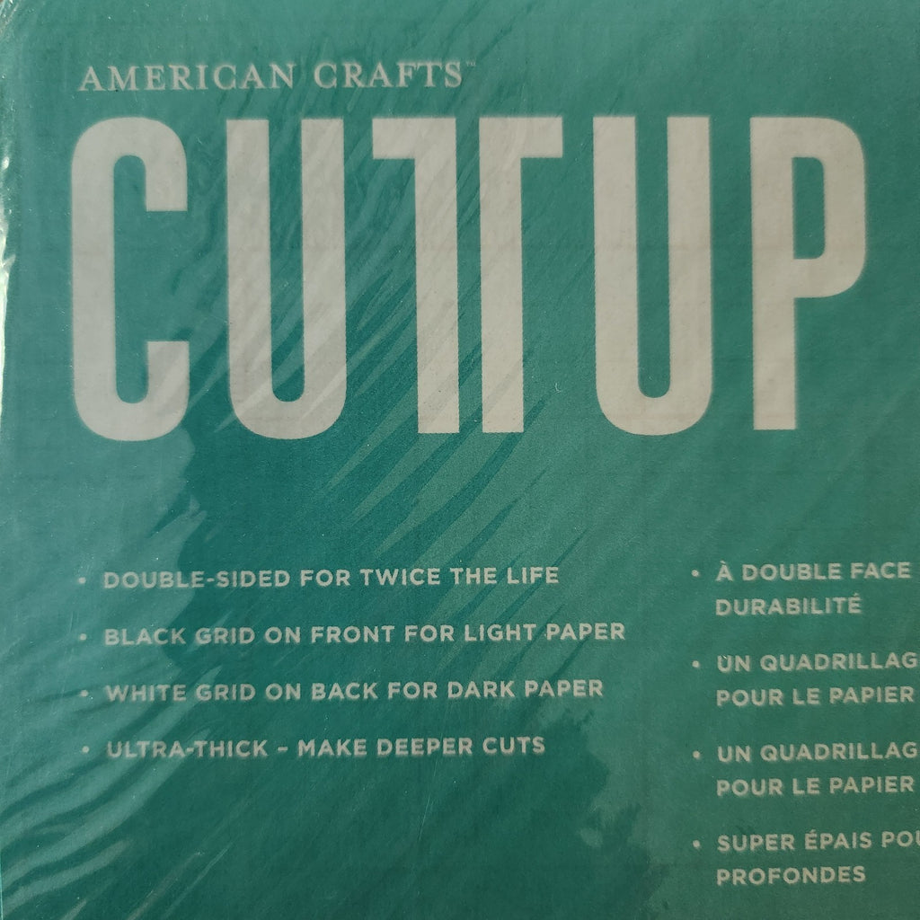 12x12 Teal Double-Sided Self-Healing Cutting Mat - American Crafts Cutup - Image 3