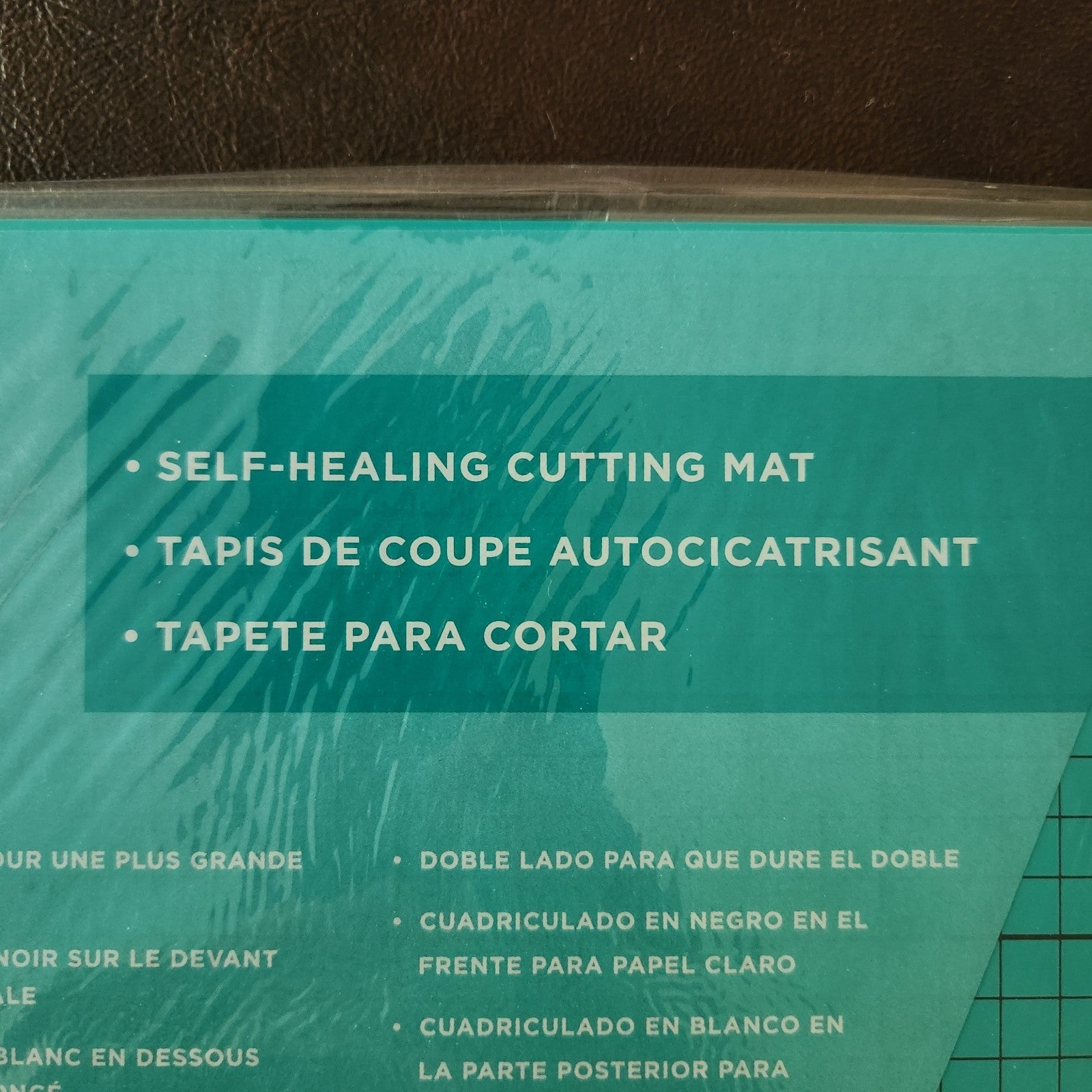 12x12 Teal Double-Sided Self-Healing Cutting Mat - American Crafts Cutup - Image 4