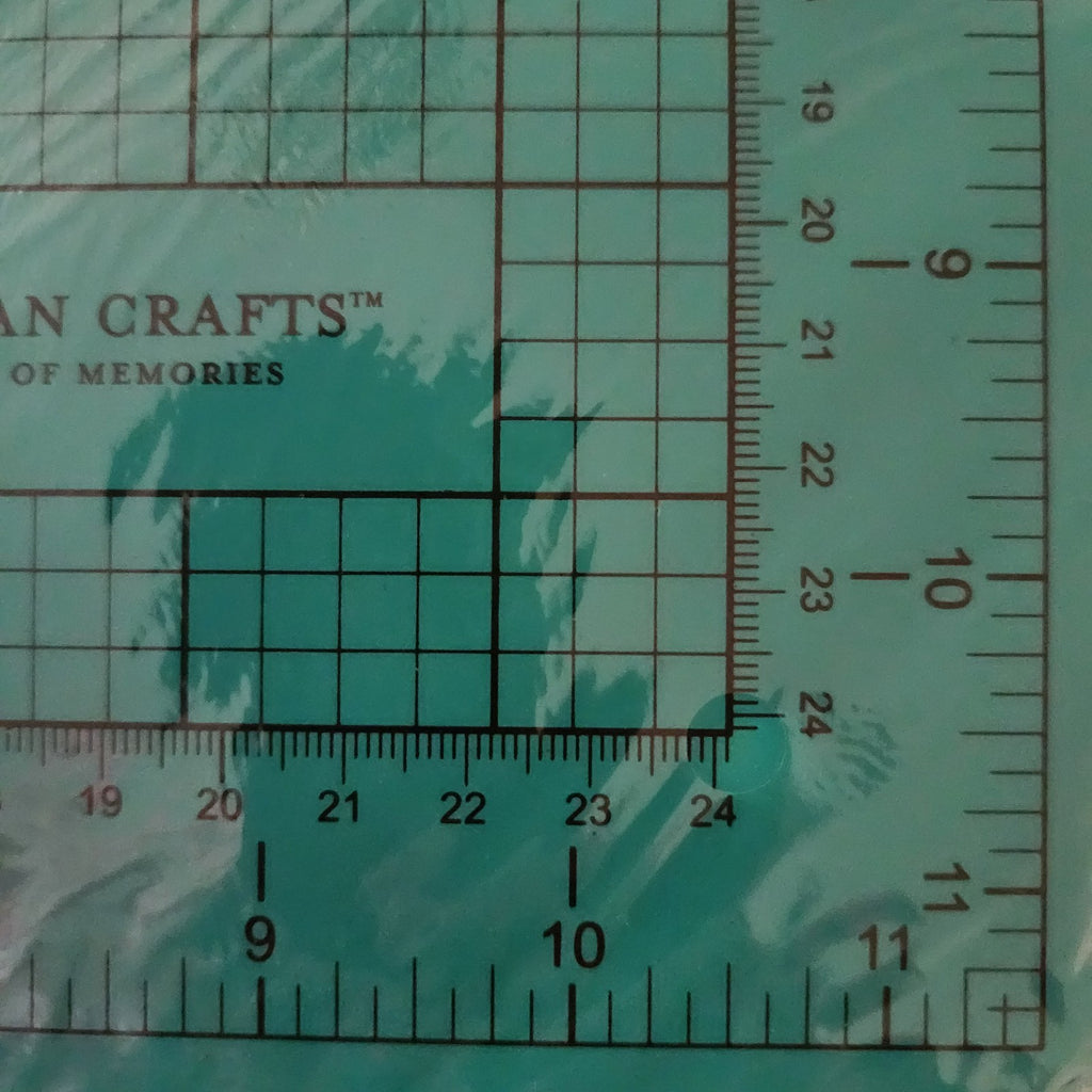 12x12 Teal Double-Sided Self-Healing Cutting Mat - American Crafts Cutup - Image 8