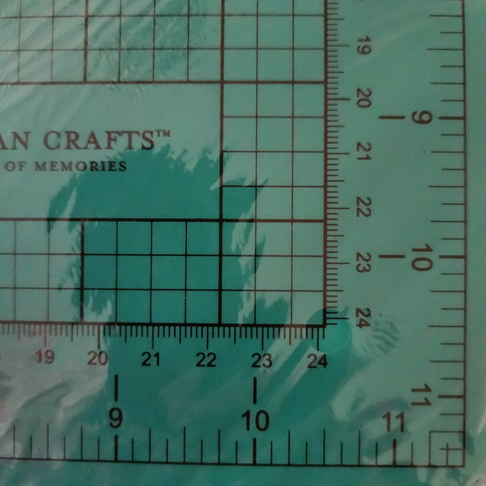 12x12 Teal Double-Sided Self-Healing Cutting Mat - American Crafts Cutup - Image 8