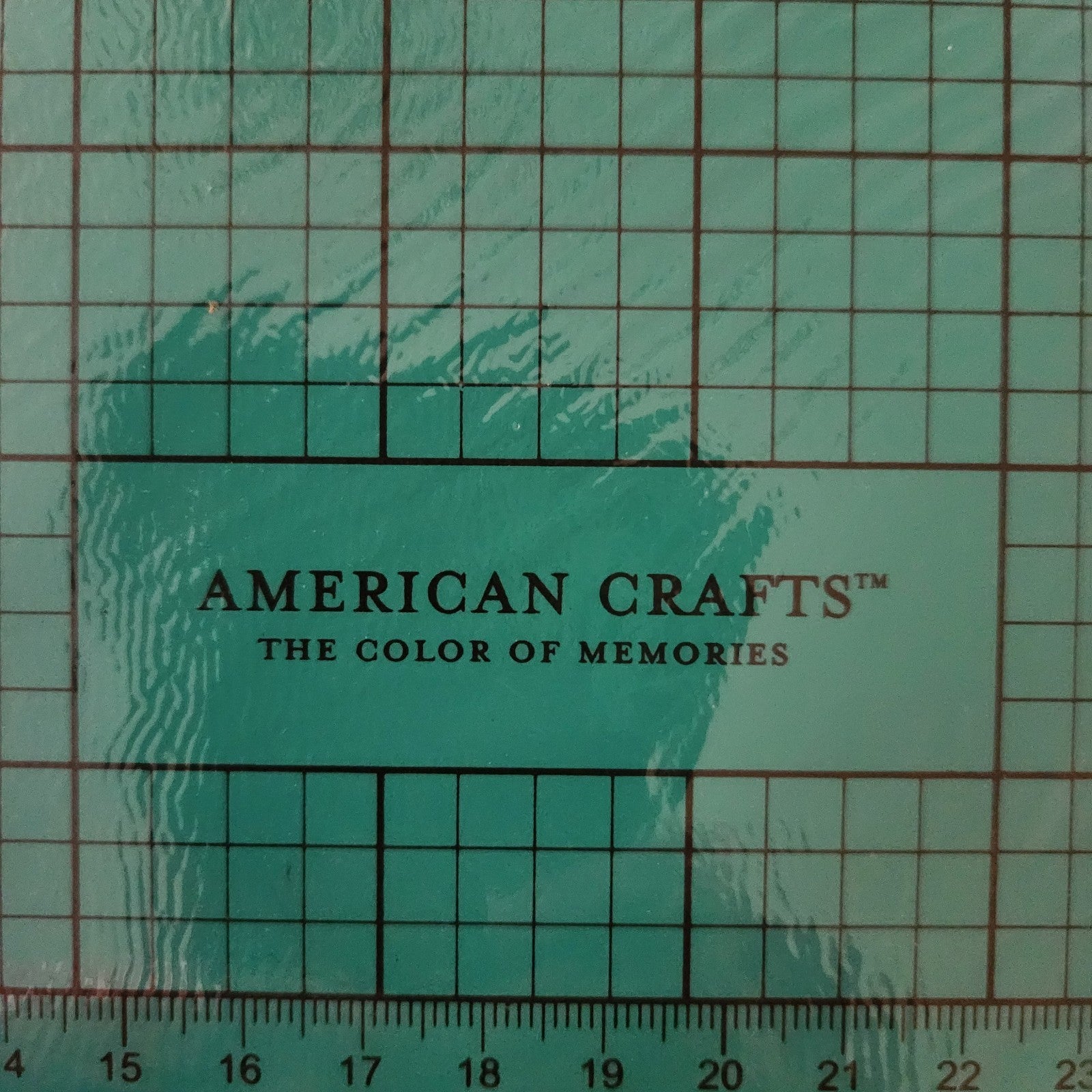 12x12 Teal Double-Sided Self-Healing Cutting Mat - American Crafts Cutup - Image 7