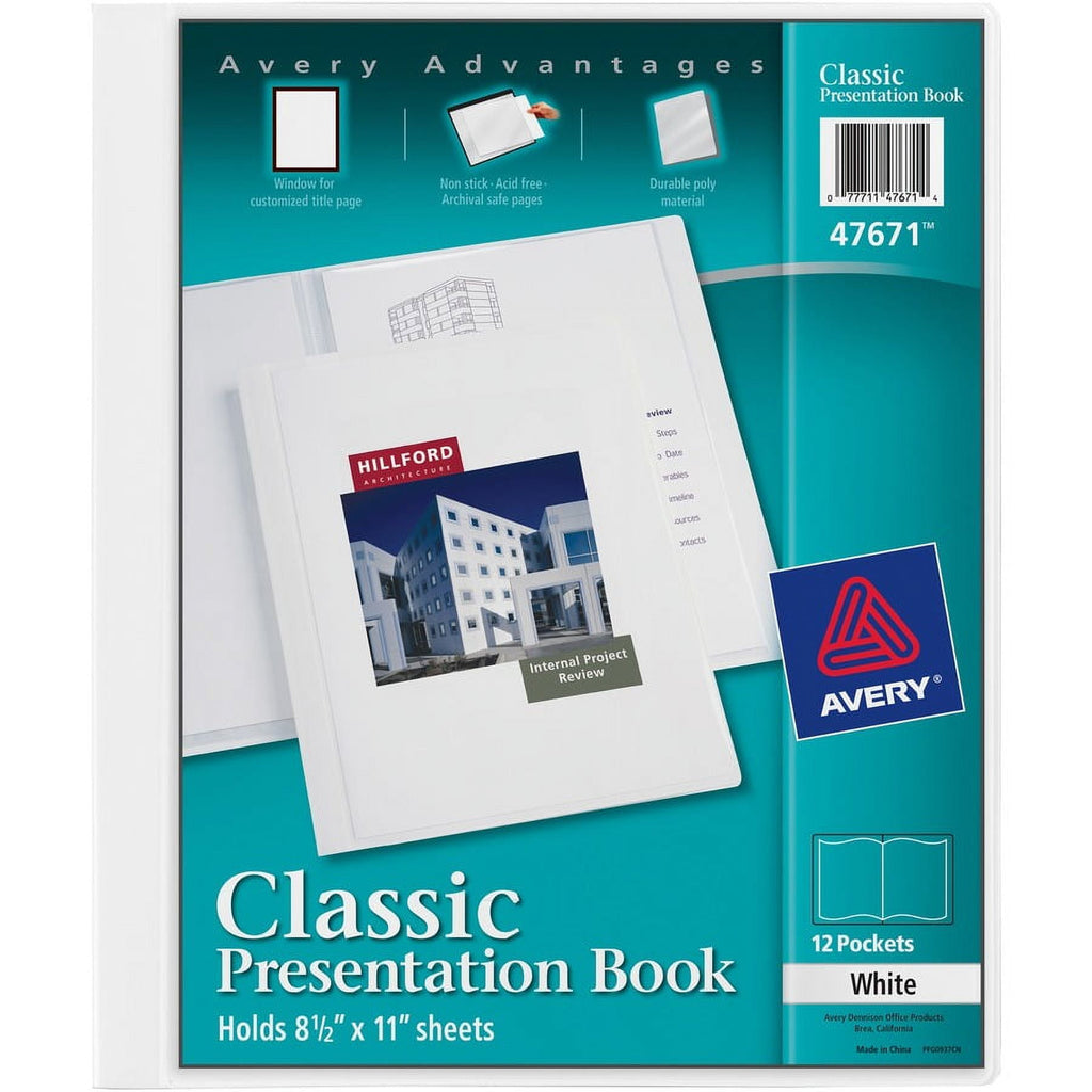 Avery 26485 One Package Of 5 Presentation Folders And 12 Labels Old Stock - Image 4