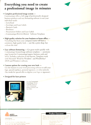 Avery 26485 One Package Of 5 Presentation Folders And 12 Labels Old Stock - Image 5