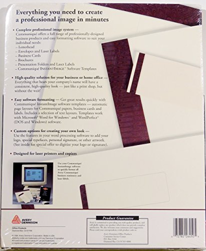 Communique Printable Tri-fold Brochures W/ Clear Sealing Labels- Paisley Design - Image 2
