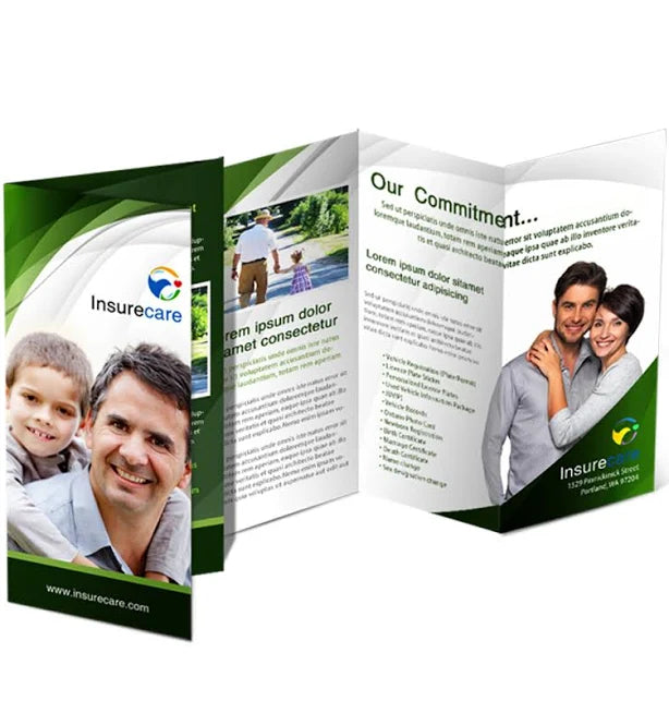 Communique Printable Tri-fold Brochures W/ Clear Sealing Labels- Paisley Design - Image 5