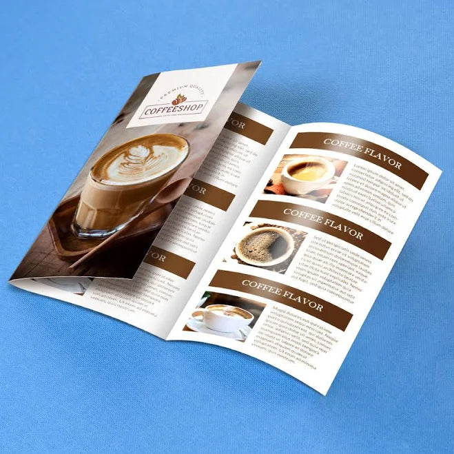 Communique Printable Tri-fold Brochures W/ Clear Sealing Labels- Paisley Design - Image 6