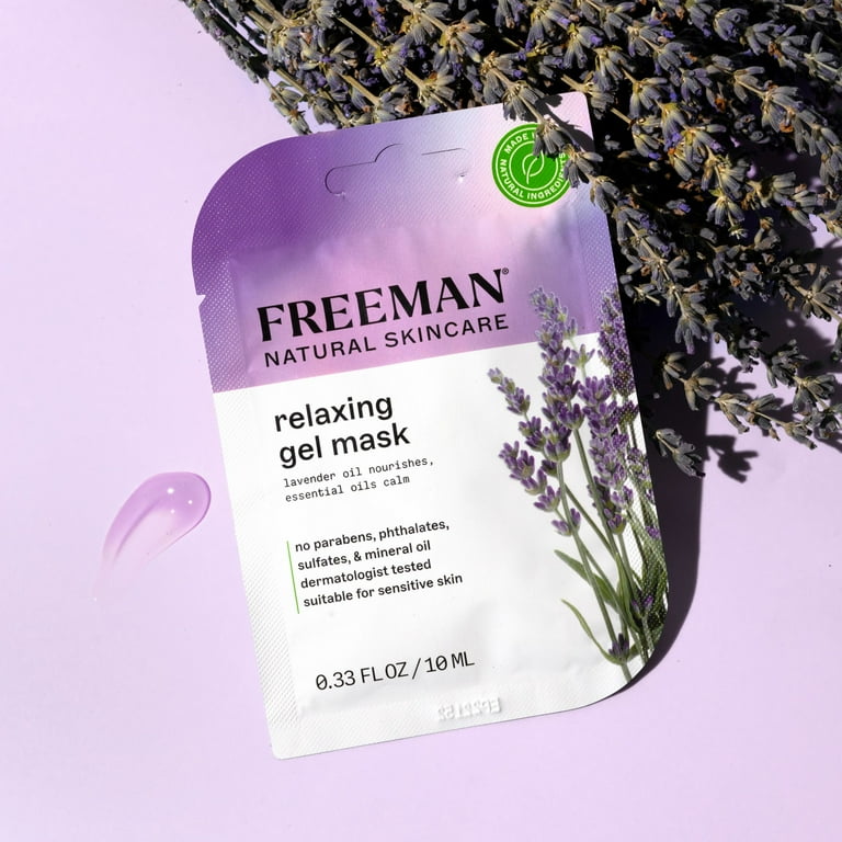 Freeman Natural Skincare Relaxing Lavender & Essential Oil Gel Leave on Facial Mask - Image 4