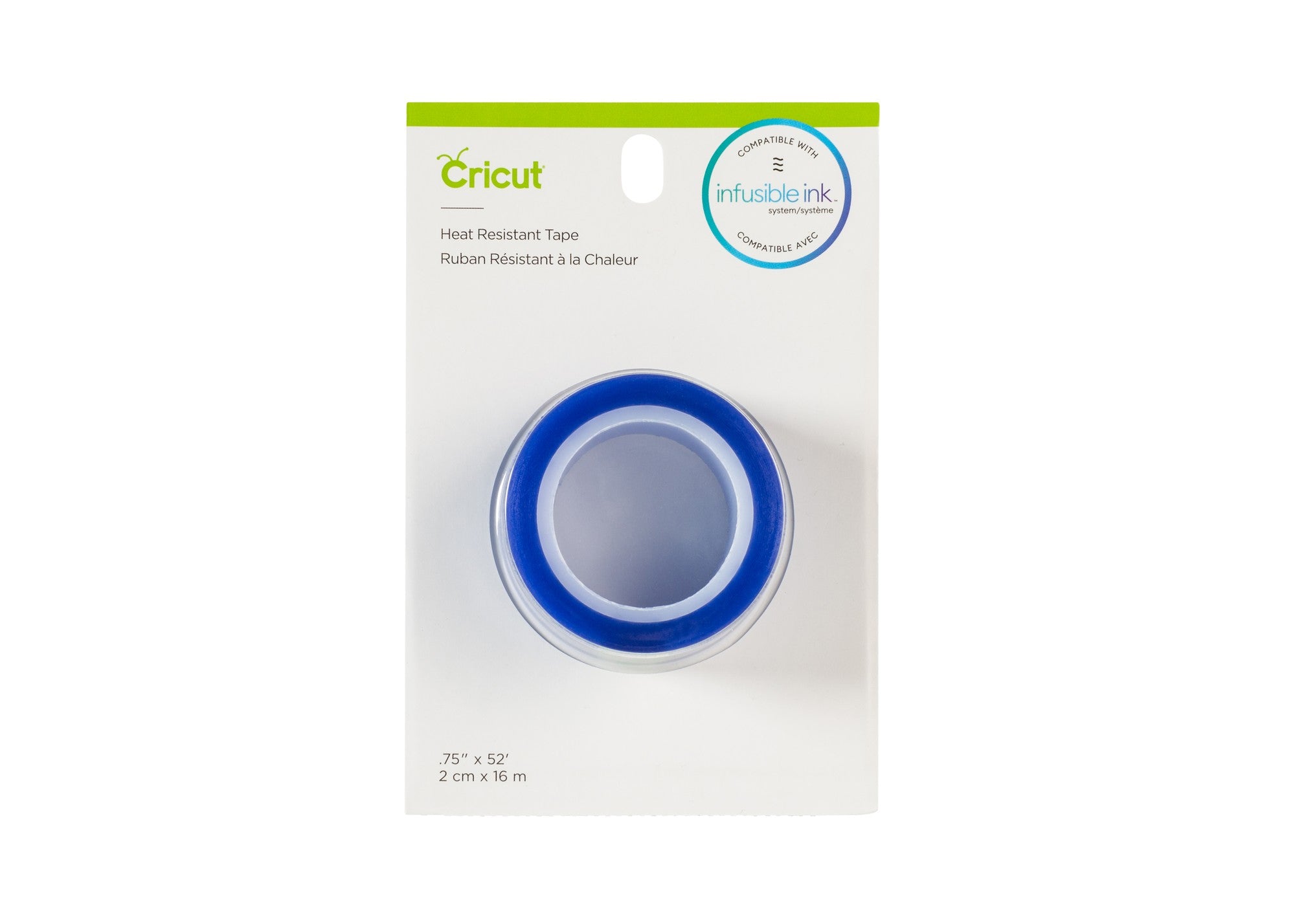 Cricut Heat Resistant Tape .75 X 52": Clear Craft Tape for High Heat & Heat Transfer, 52" Length, 0.75" Width - Image 1