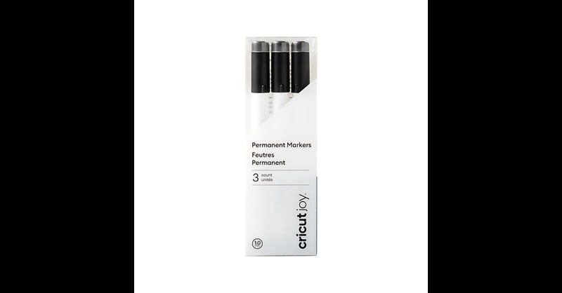 Cricut Joy 3pk Permanent Markers 1.0 Black: Felt Tip Pens, Cricut Pen Set, Stationery, Office Supplies, 3 Count - Image 2