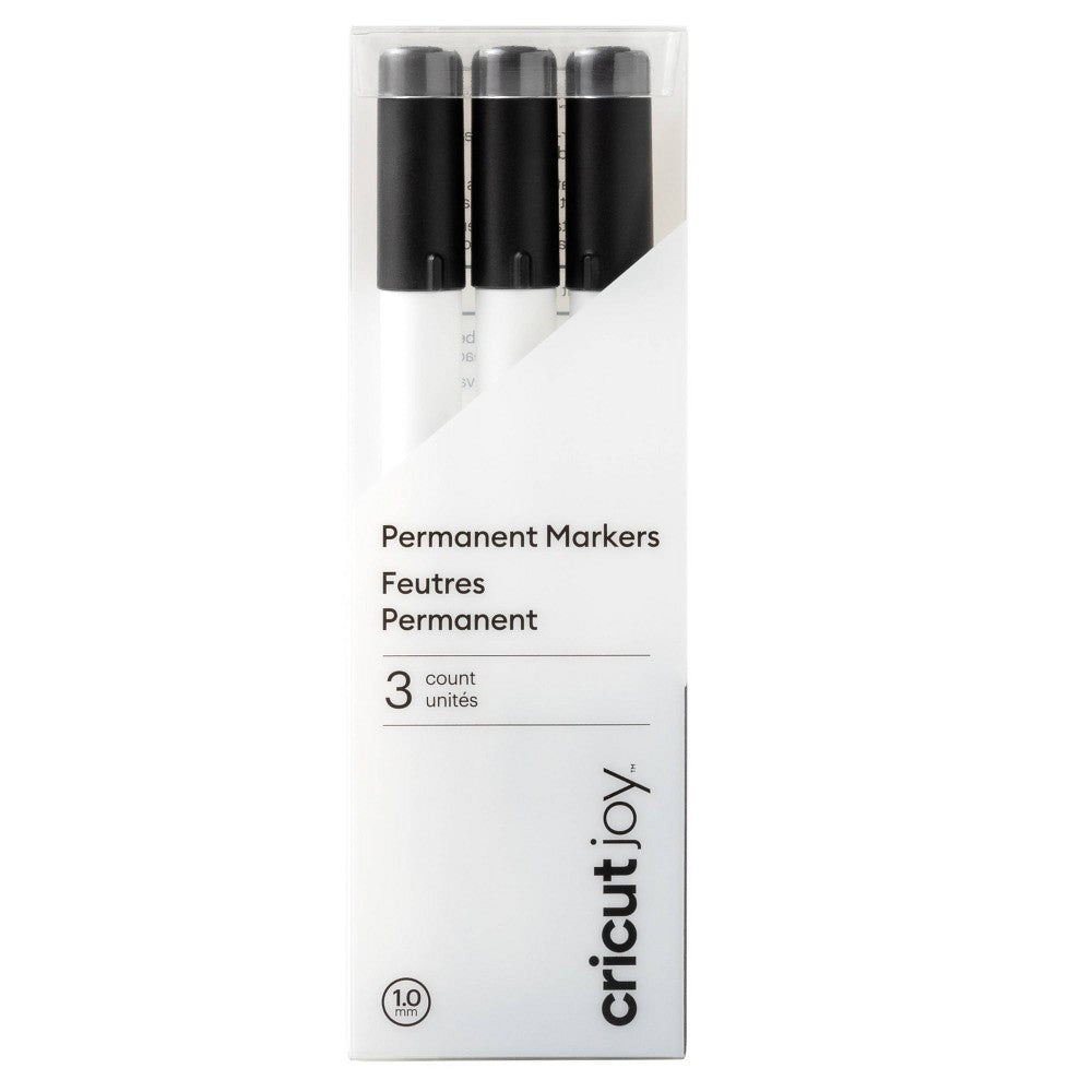 Cricut Joy 3pk Permanent Markers 1.0 Black: Felt Tip Pens, Cricut Pen Set, Stationery, Office Supplies, 3 Count - Image 4