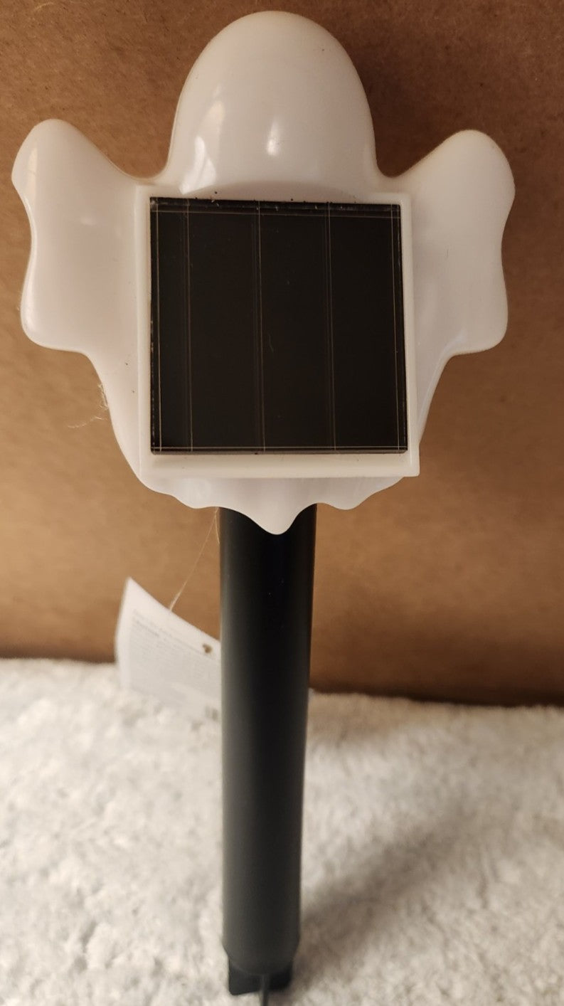 NEW Halloween GHOST Solar Outdoor Landscape Stake Lamps Yard Path Light Garden - Image 3
