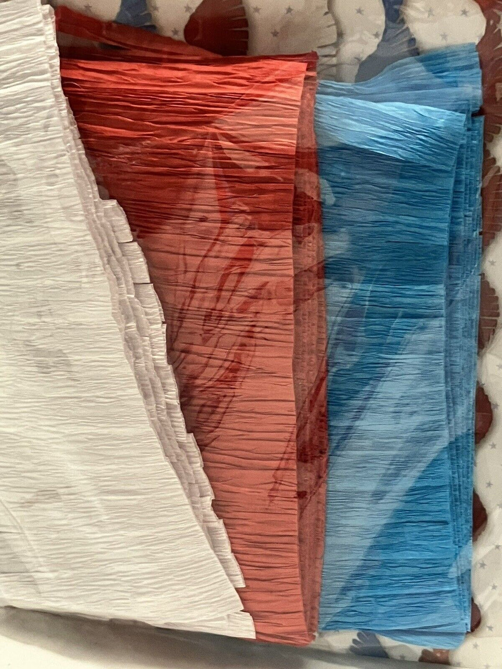 12X Bullseye Playground Red White & Blue Streamers 50” 8ct - Image 3