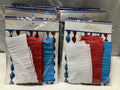 12X Bullseye Playground Red White & Blue Streamers 50” 8ct - Image 1