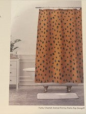 Funky Cheetah Animal Print Shower Curtain with Pretty Pop Design by Elisa - Society6 - Image 7